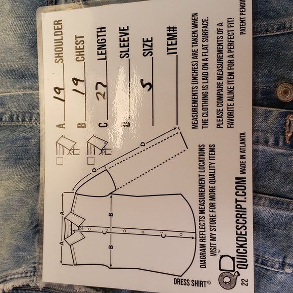 Zara size small  denim  Vest. F8 - Picture 8 of 9